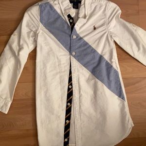 Ralph Lauren girls oxford button shirt dress